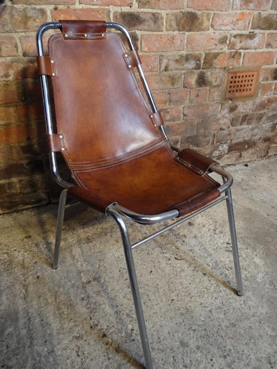 Original Les Arcs Chairs by Charlotte Perriand, 1960s, Set of six chairs in vendita 1