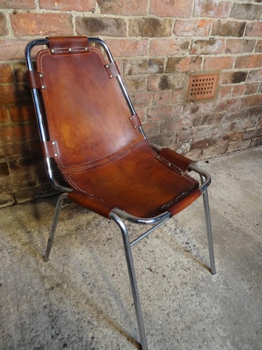 Original Les Arcs Chairs by Charlotte Perriand, 1960s, Set of six chairs in vendita 2