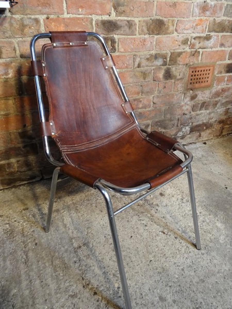 Original Les Arcs Chairs by Charlotte Perriand, 1960s, Set of six chairs in vendita 3