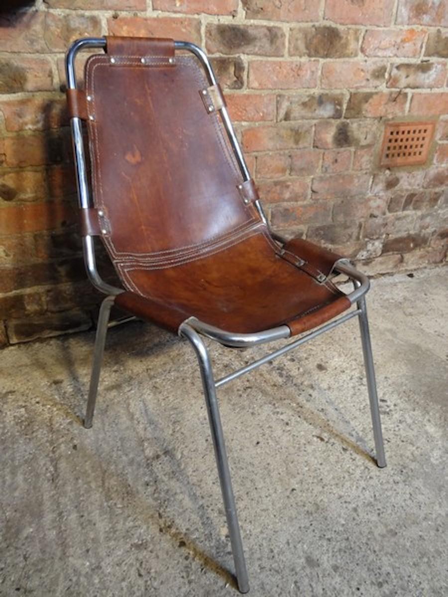 Original Les Arcs Chairs by Charlotte Perriand, 1960s, Set of six chairs in vendita 4
