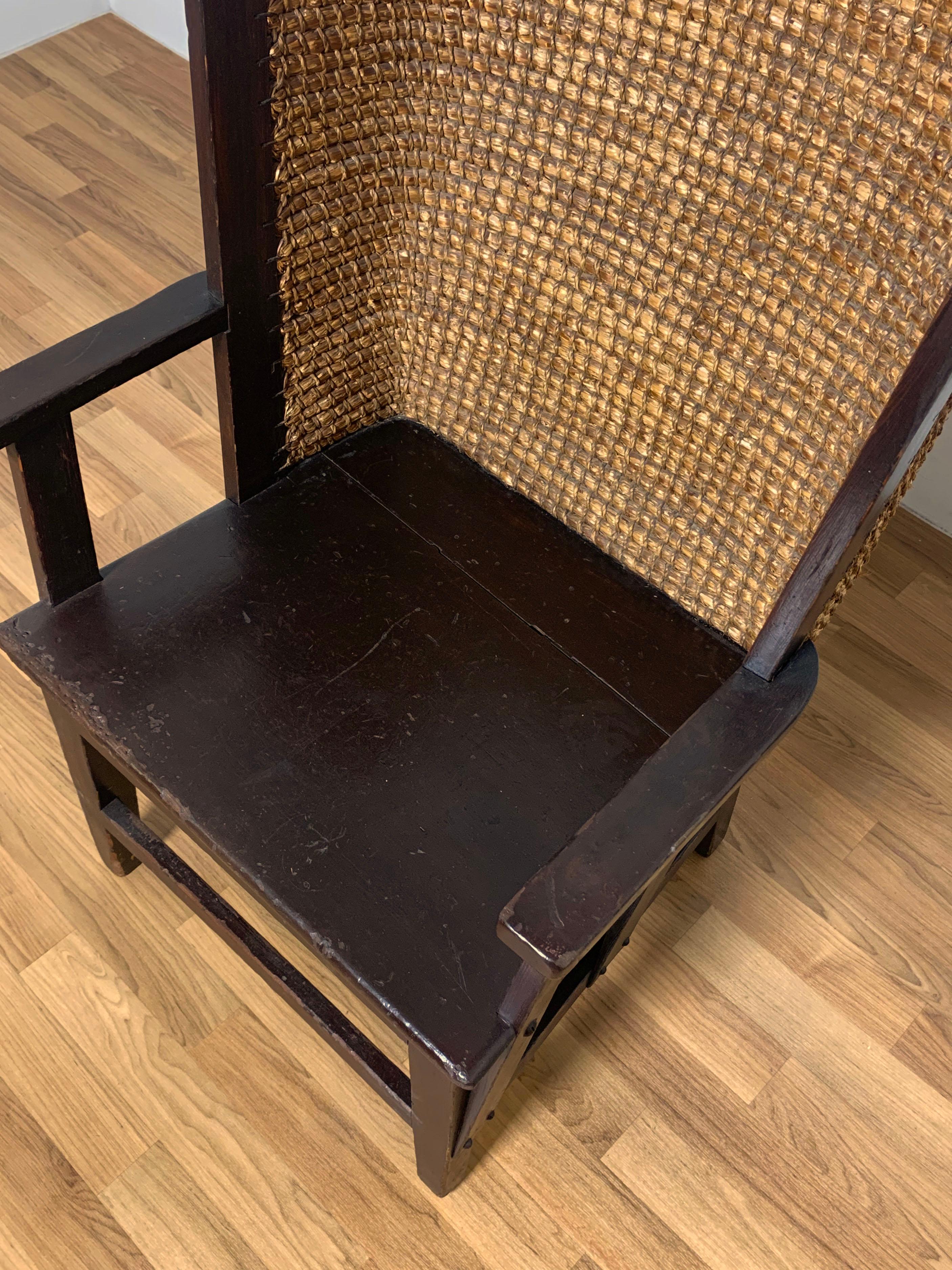 Original Liberty of London Orkney Chair in Pine and Oat Straw, Ca. 1900 3
