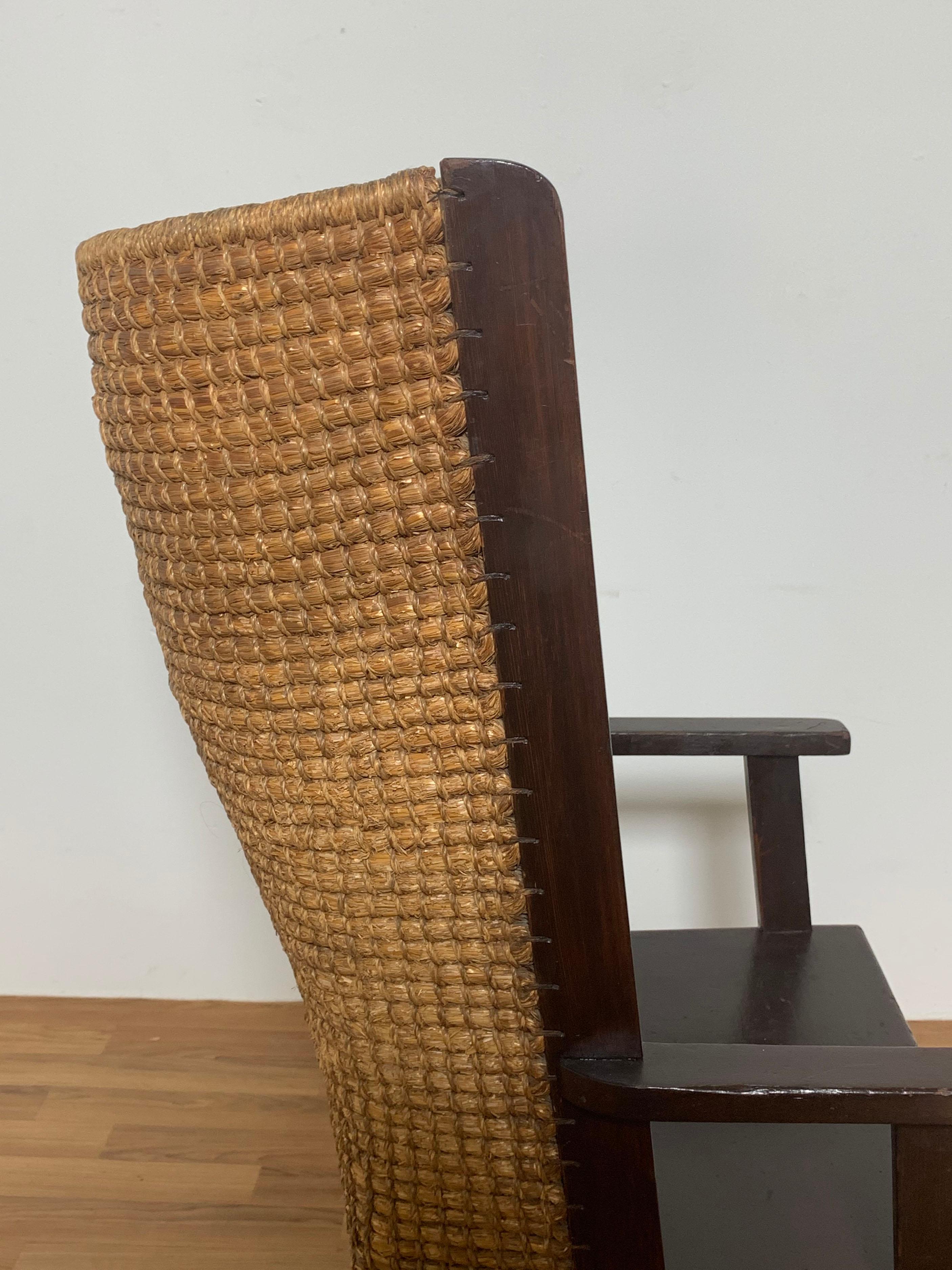 Original Liberty of London Orkney Chair in Pine and Oat Straw, Ca. 1900 7