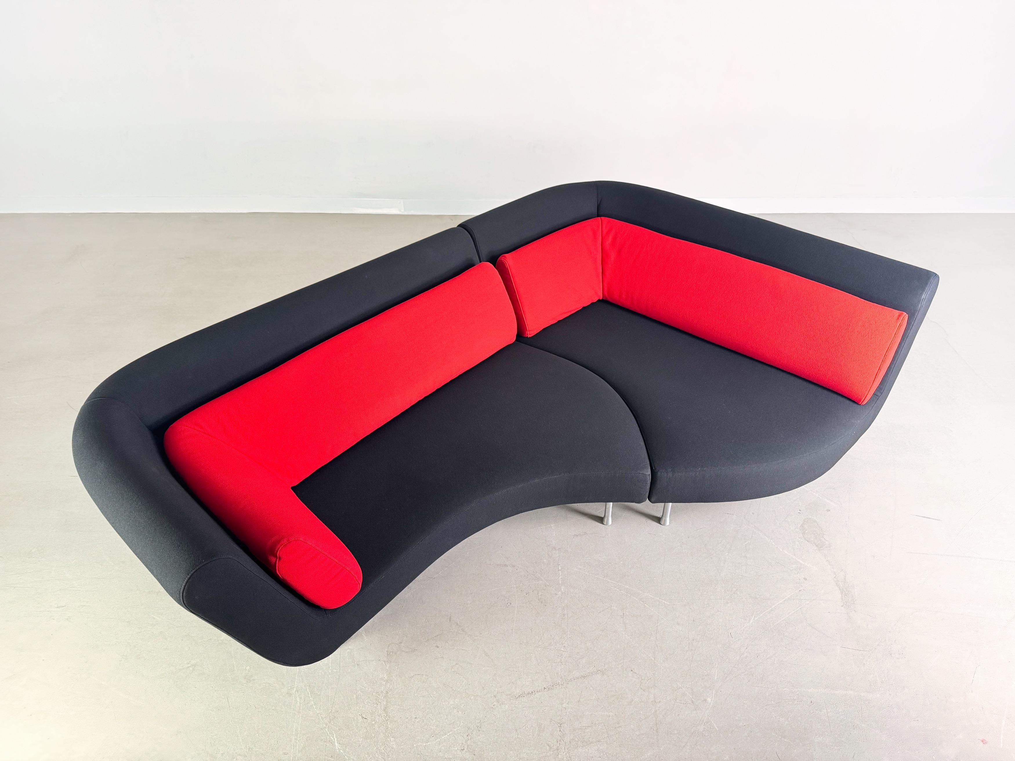 Original Ligne Roset Sofa Yang Yang Couch François Bauchet Kvadrat schwarz im Zustand „Hervorragend“ im Angebot in Berlin, DE