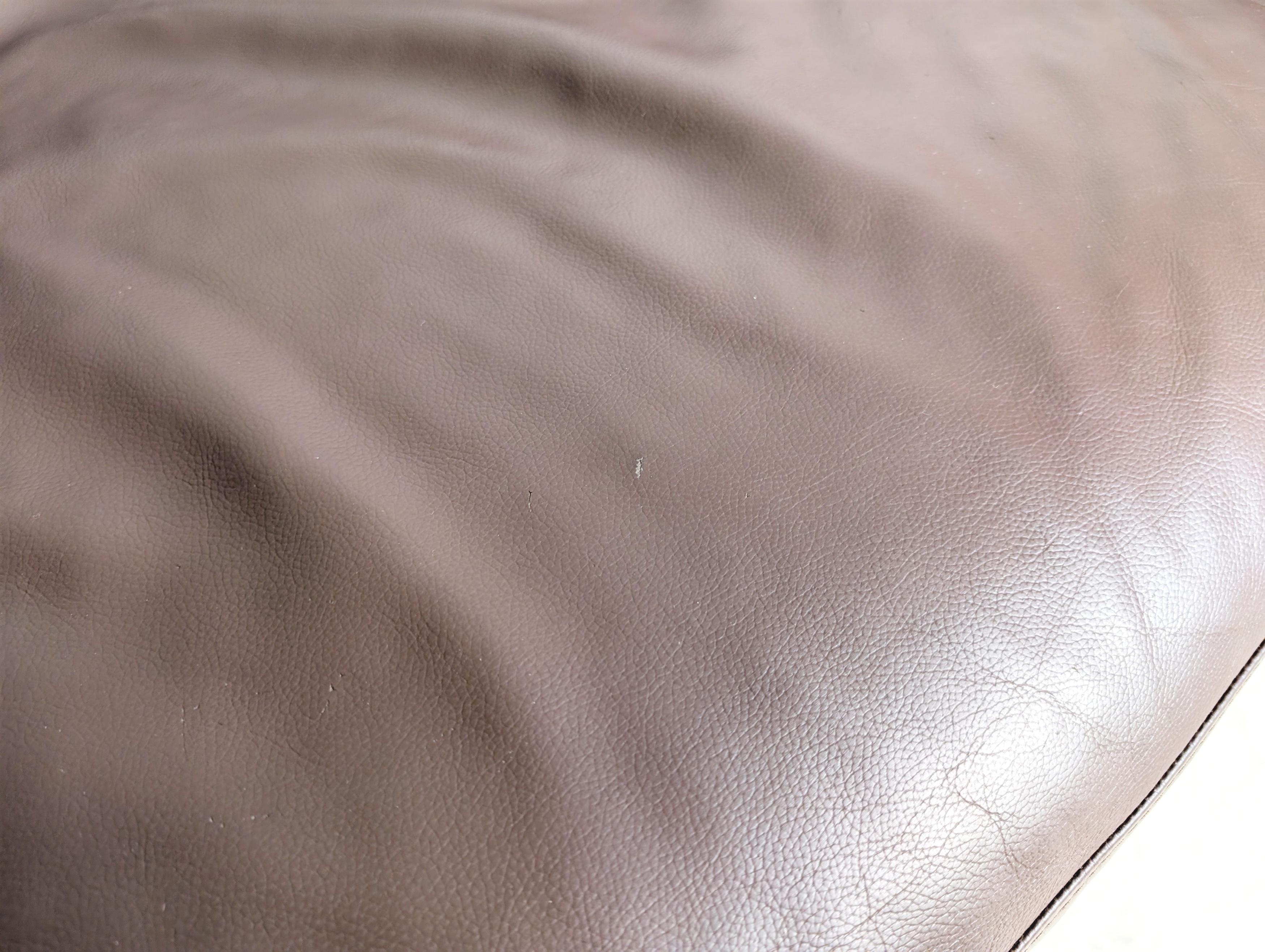 Original Ligne Roset Zweisitzer Sofa Design Couch Urbani Leder braun en venta 5