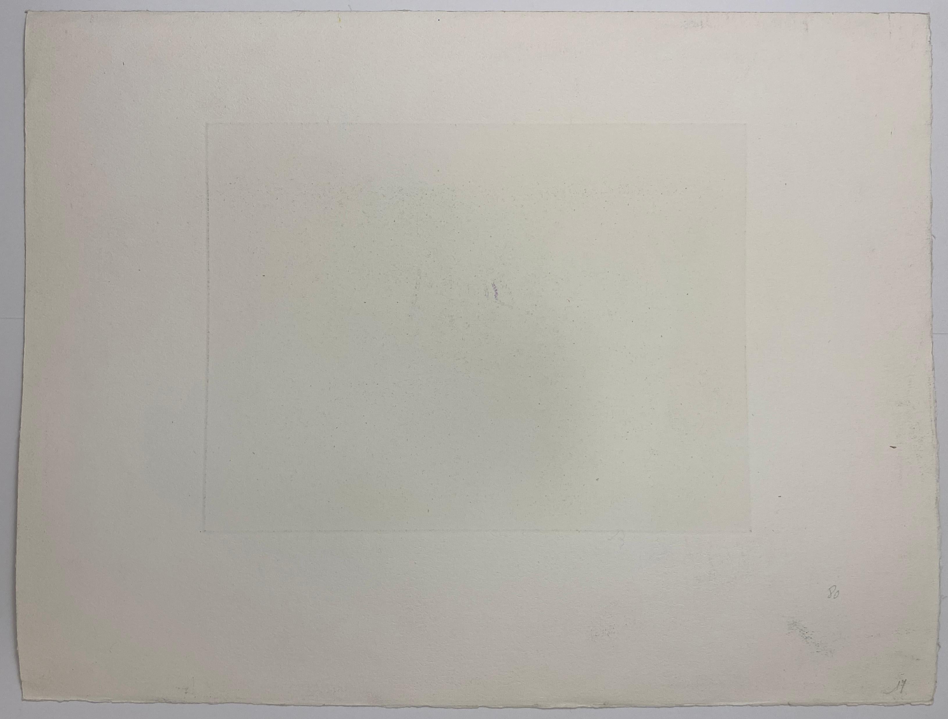 Französische Original-Lithographie in limitierter Auflage, schwarz-weiß #7/20 
unterzeichnete Margerie. 
Künstler nicht identifiziert. 

Maße: 26 1/8