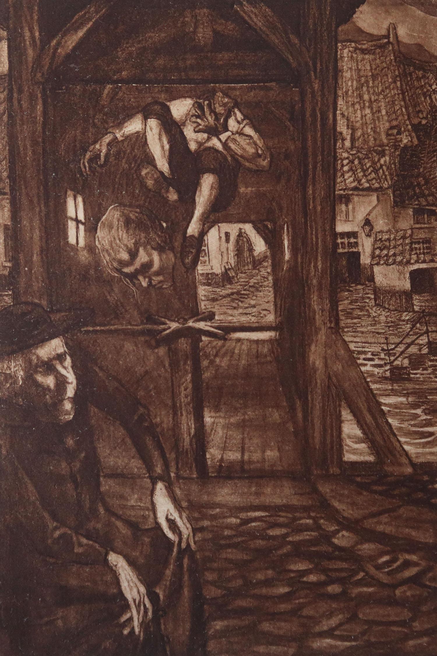 Sensationelles Bild von Frederick Simpson Coburn.

In Anlehnung an einen meiner Lieblingskünstler, Goya.

Fototiefdruck

Limitierte Auflage von 300 Stück. Dies ist Nr. 84

Aus den Gesamtwerken von Edgar Allen Poe.

Herausgegeben von