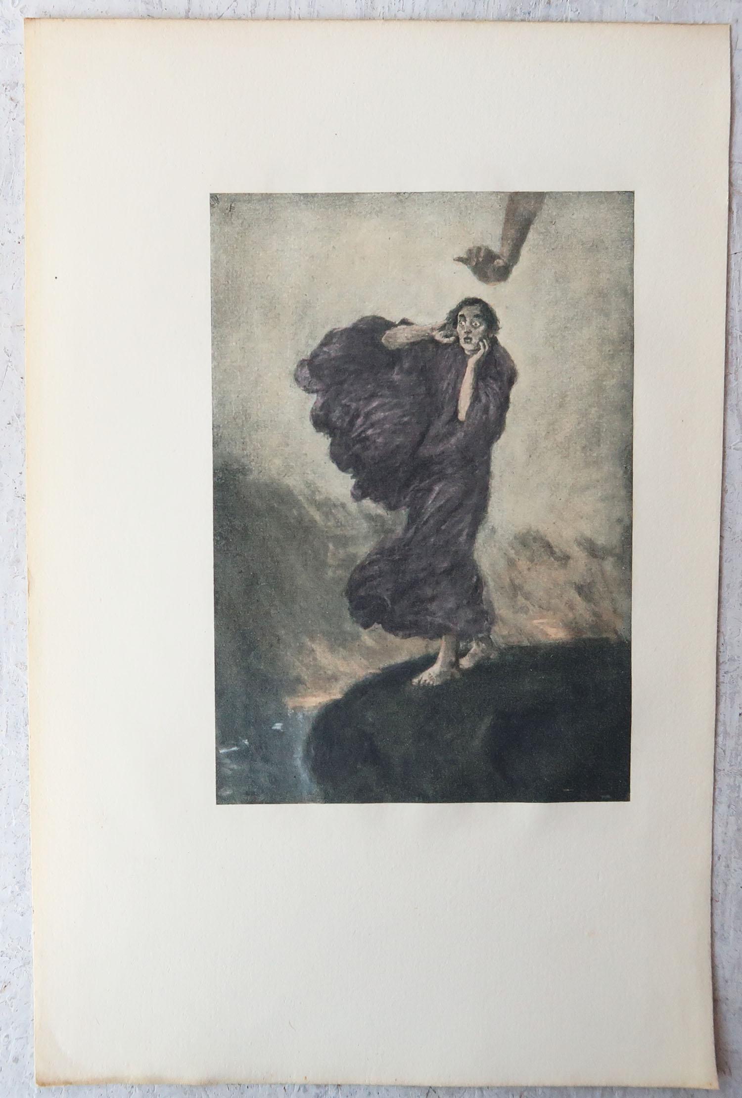 Romantic Original Limited Edition Print by Frederick S. Coburn, Imp of The Perverse, 1902