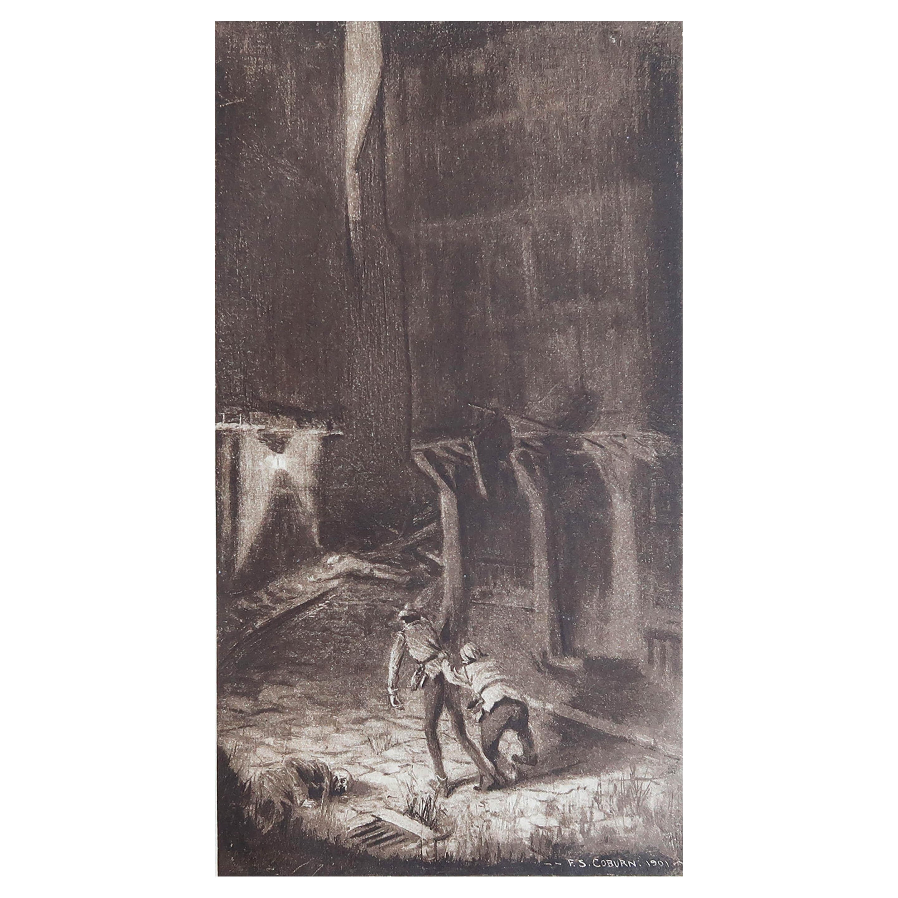 Impression originale à tirage limité de Frederick S. Coburn, « King Pest », 1902 en vente