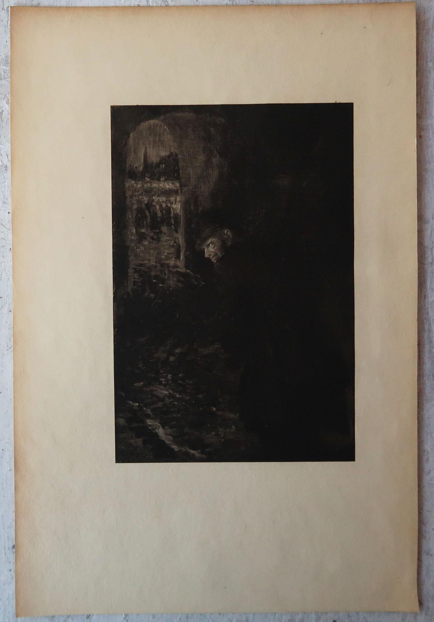 Romantique Impression originale en édition limitée de Frederick S. Coburn, Man of The Crowd, 1902 en vente