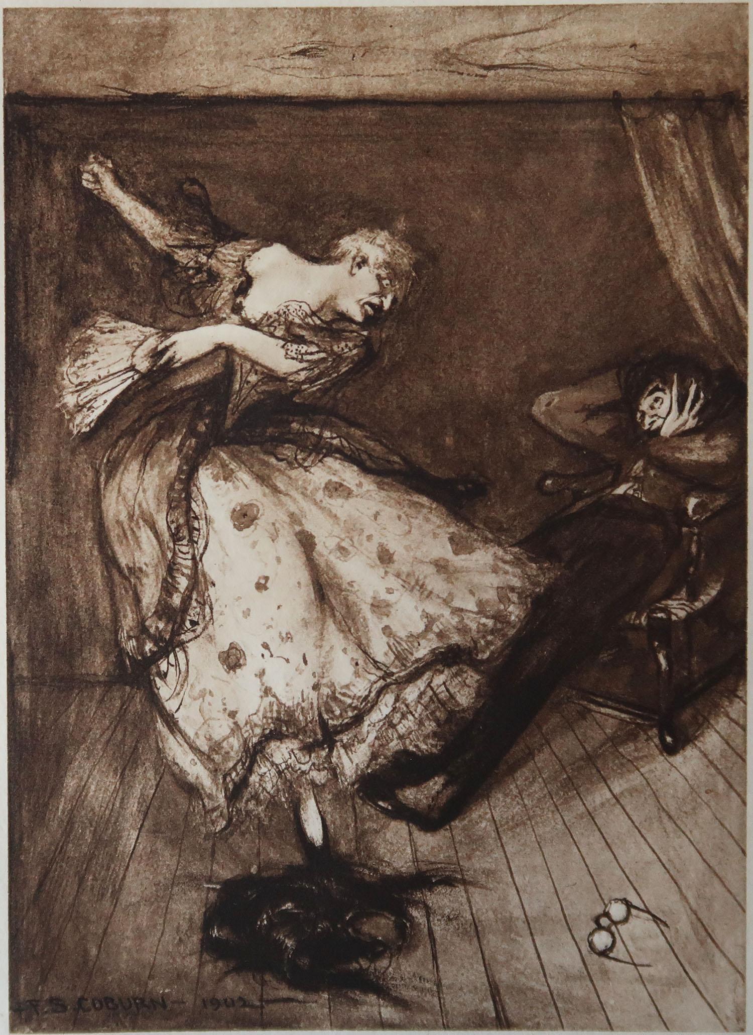 Sensational image by Frederick Simpson Coburn

In the style of one of my favourite artists, Goya

Photogravure

Limited edition of 300. This is No. 84

From The Complete Works of Edgar Allen Poe

Published by Putnam, New York. 1902

On