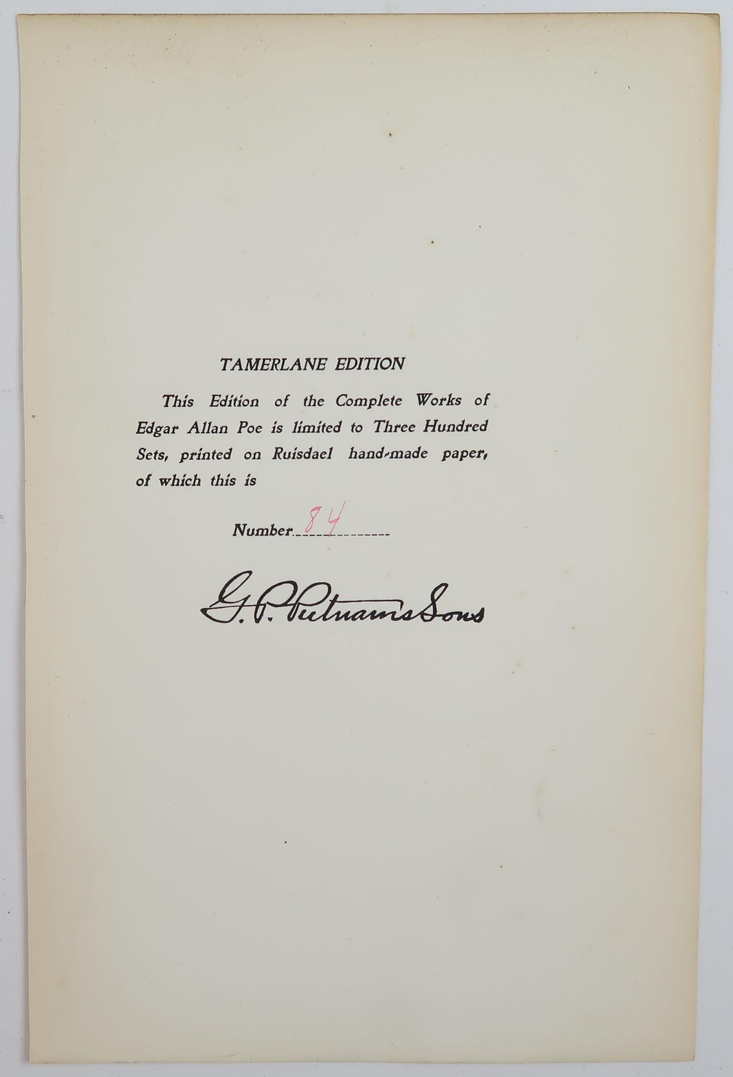 Romantic Original Limited Edition Print by Frederick S.Coburn-Cask of Amontillado, 1902
