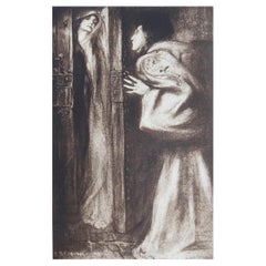 Antique Original Limited Edition Print by Frederick S.Coburn, Fall of The House of Usher