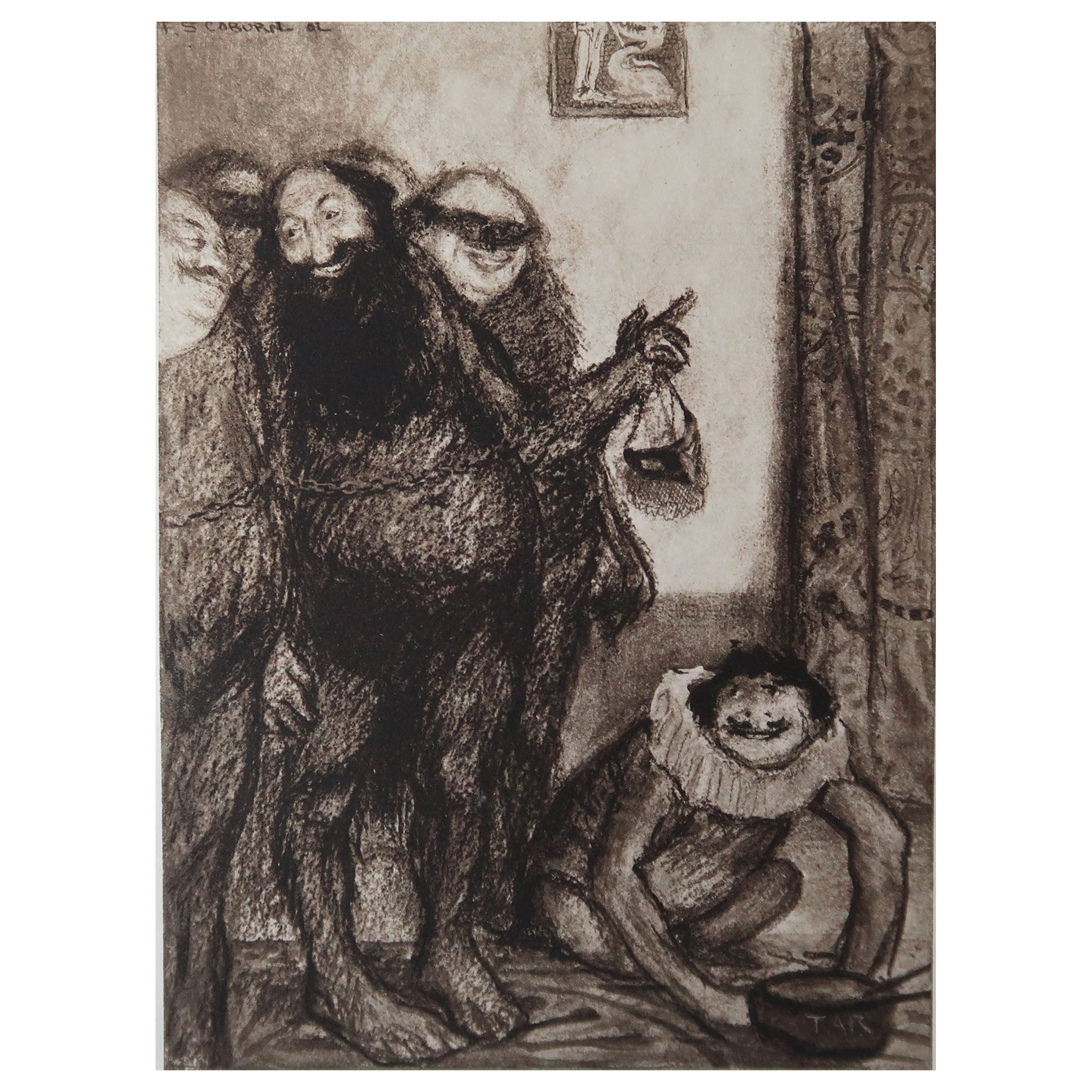 Impression originale en édition limitée de Frederick S.Coburn-Hop Frog, 1902