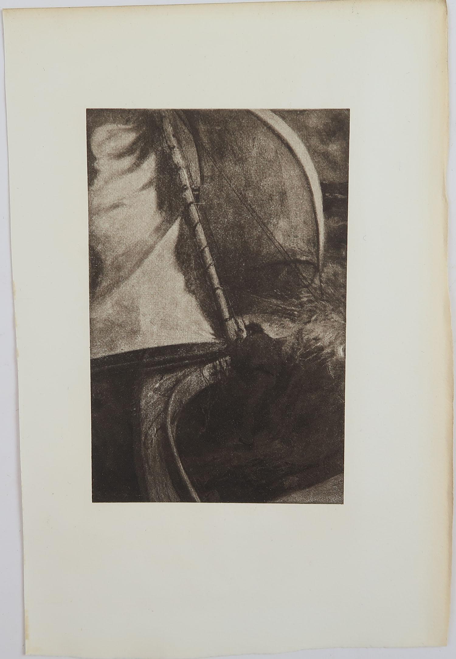 Sensational image by Frederick Simpson Coburn

In the style of one of my favourite artists, Goya

Photogravure

Limited edition of 300. This is No. 84

From The Complete Works of Edgar Allen Poe

Published by Putnam, New York. 1902

On