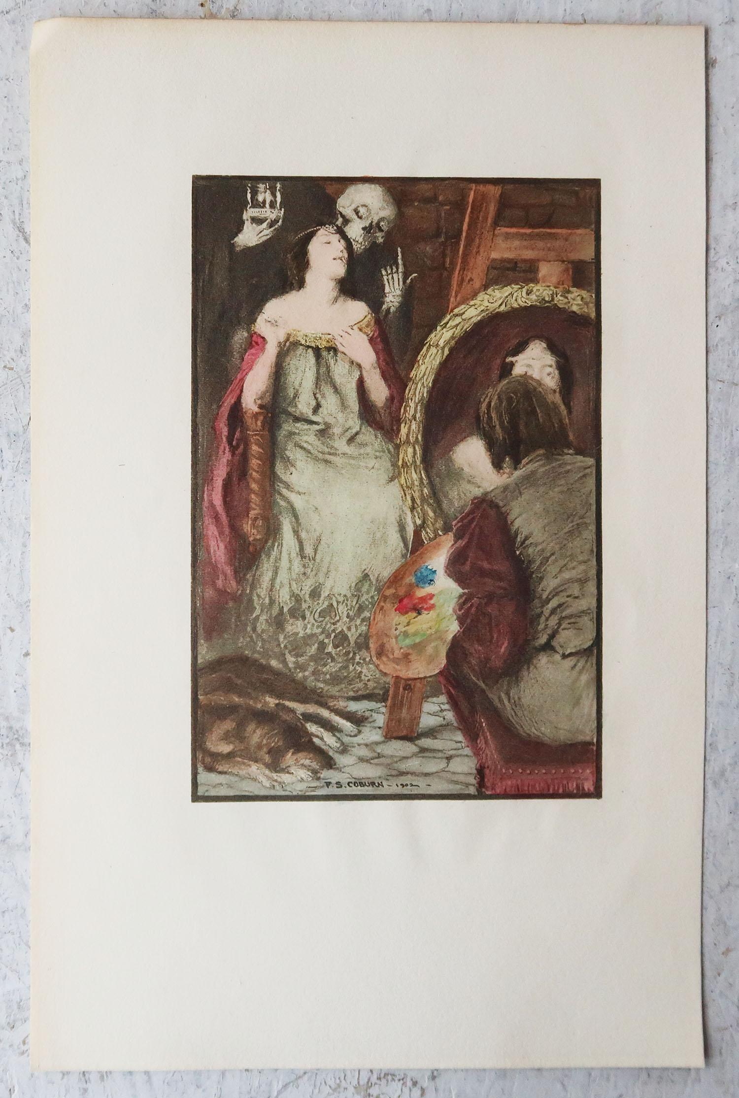 Romantic Original Limited Edition Print by Frederick Simpson Coburn, Oval Portrait, 1902