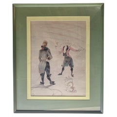 Original Lithographie „At the Circus: The Dog Trainer“ von H.Toulouse-Lautrec, 1899