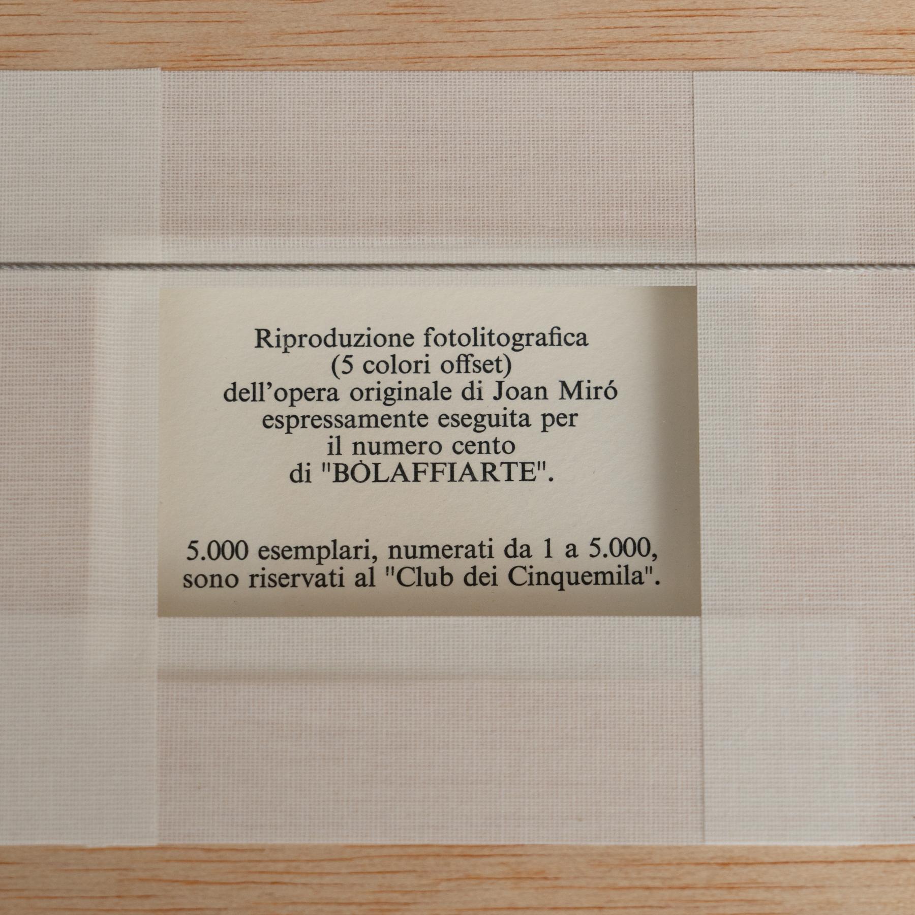 Litografia originale di Joan Miró (1970) - Edizione limitata in vendita 7