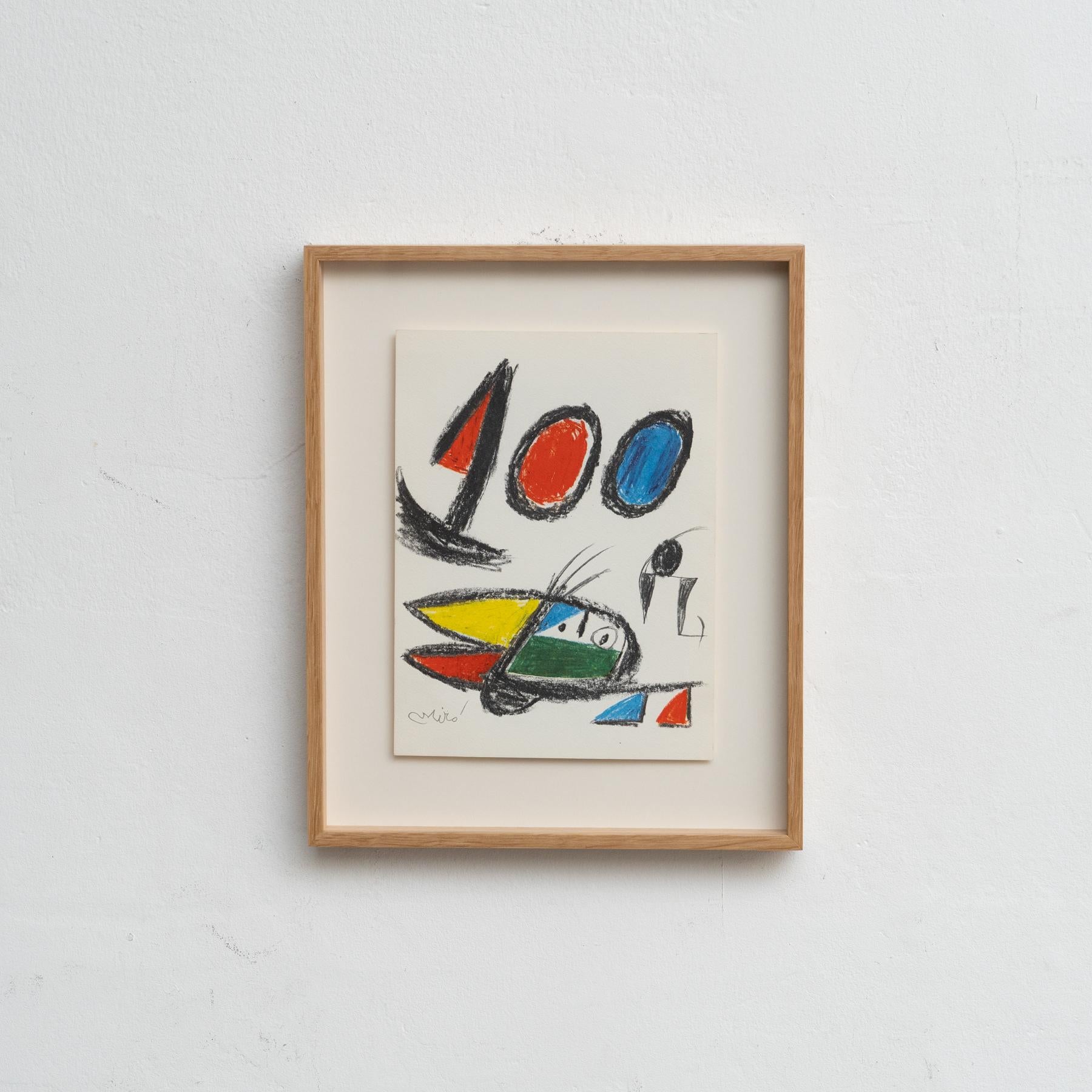 Litografia originale di Joan Miró (1970) - Edizione limitata di 5000 stampe

Scopri un'opera d'arte unica che cattura l'essenza vibrante e ribelle di uno dei più grandi maestri del XX secolo. Questa litografia, firmata da Joan Miró, è un pezzo forte