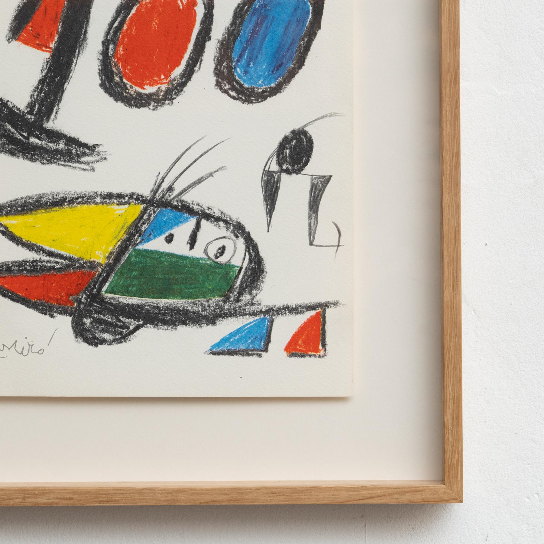 Fine XX secolo Litografia originale di Joan Miró (1970) - Edizione limitata in vendita