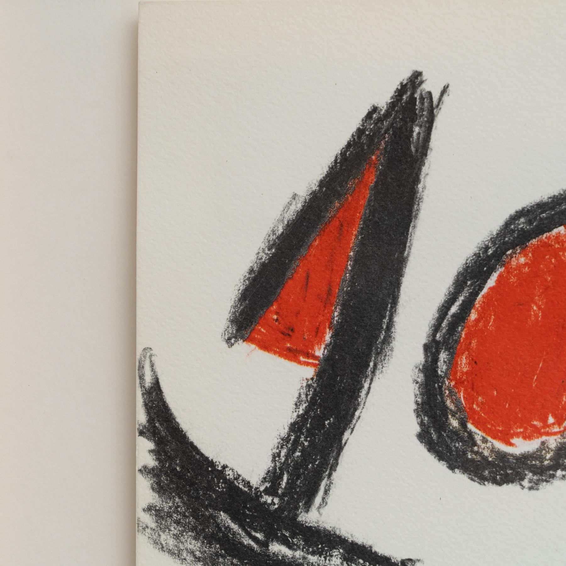 Litografia originale di Joan Miró (1970) - Edizione limitata in vendita 1
