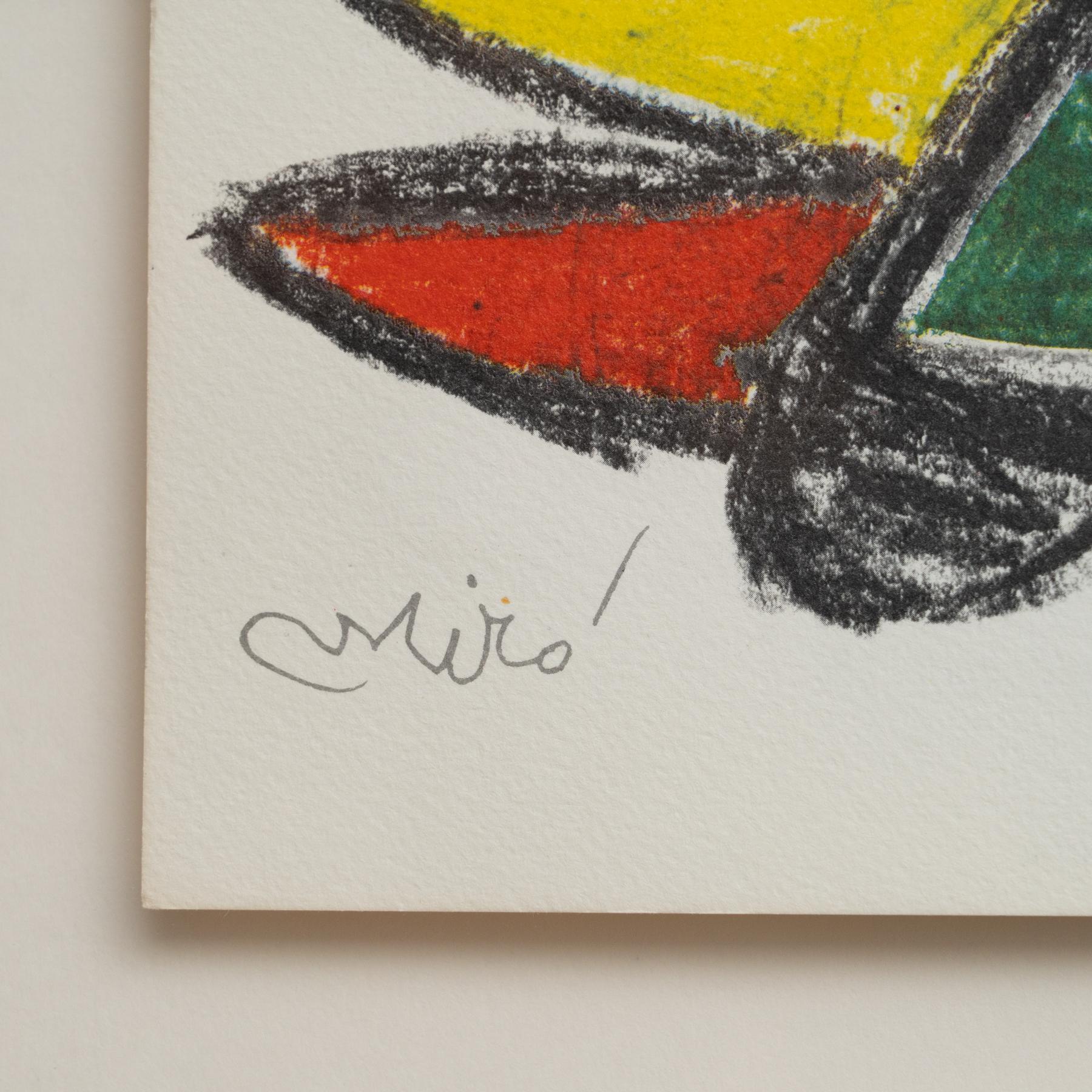 Litografia originale di Joan Miró (1970) - Edizione limitata in vendita 2
