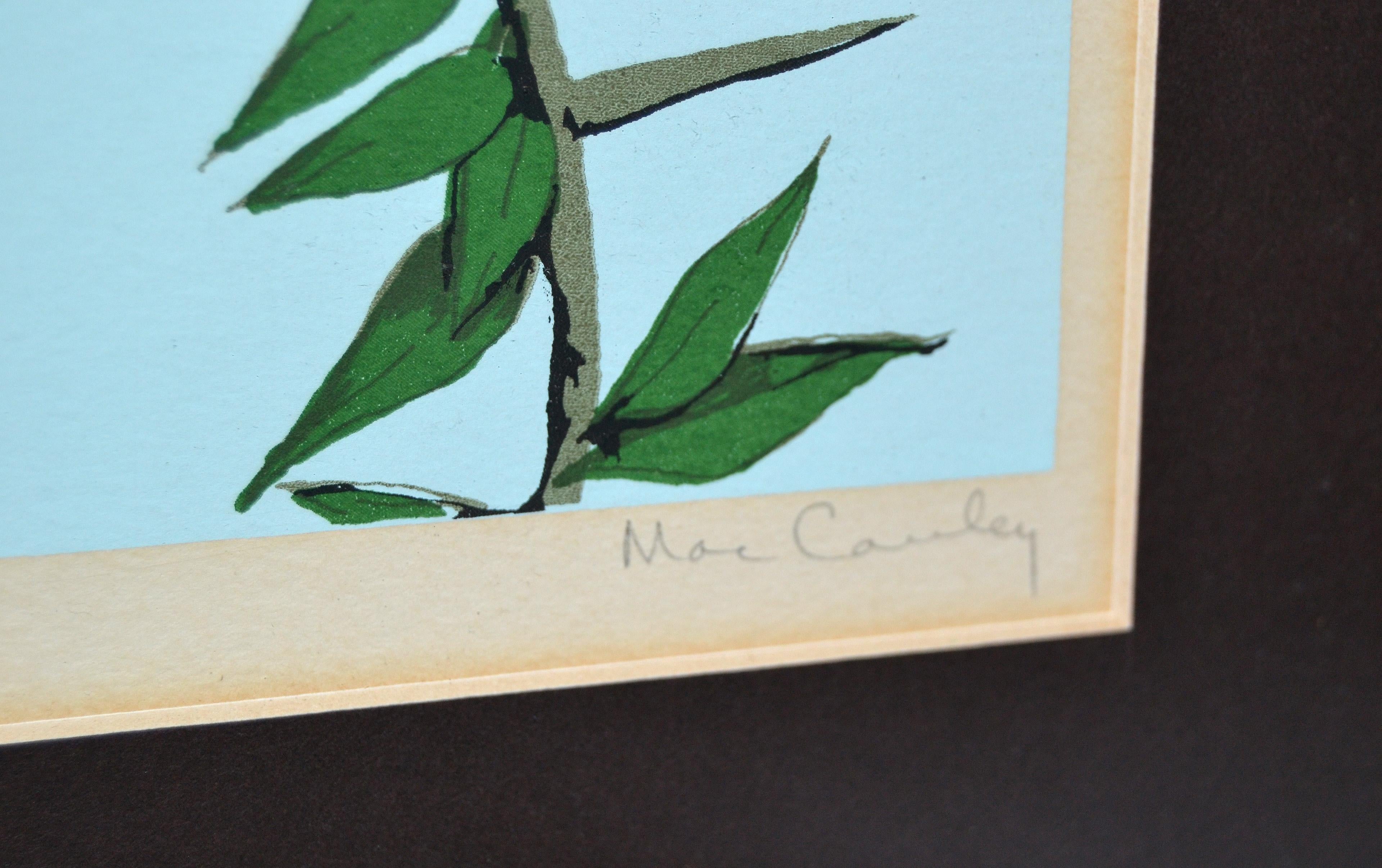 Lithographie originale de guépard signée par l'artiste Mac Couley Bon état - En vente à Miami, FL