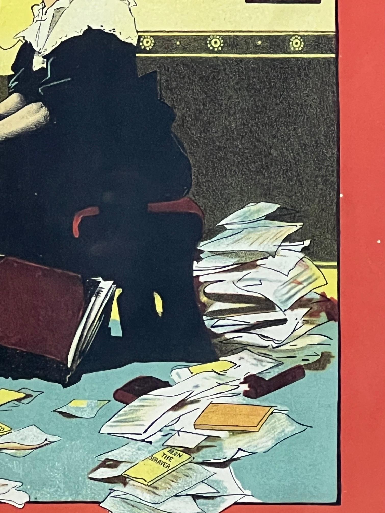 Litografía original para la obra 