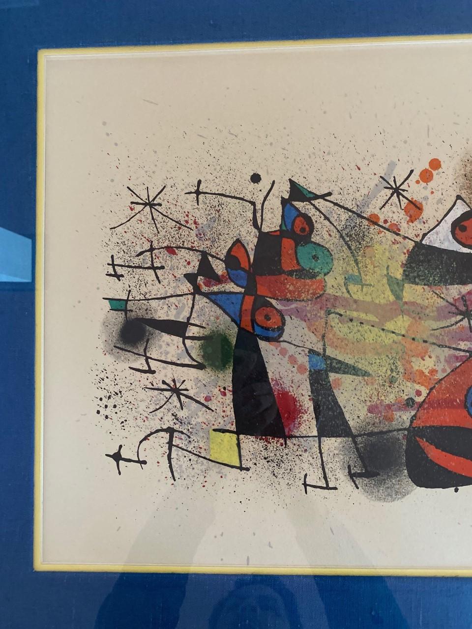 Fin du 20e siècle Lithographie originale Joan Miró - Ceramiques 1974 en vente