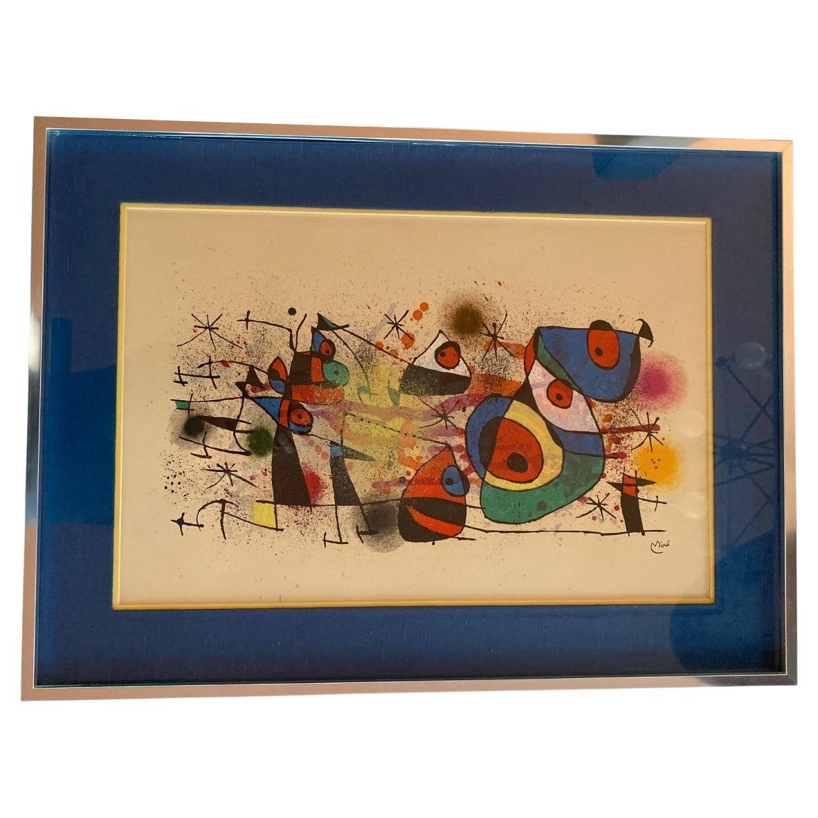Original Lithograph Joan Miró, Ceramiques, 1974 For Sale