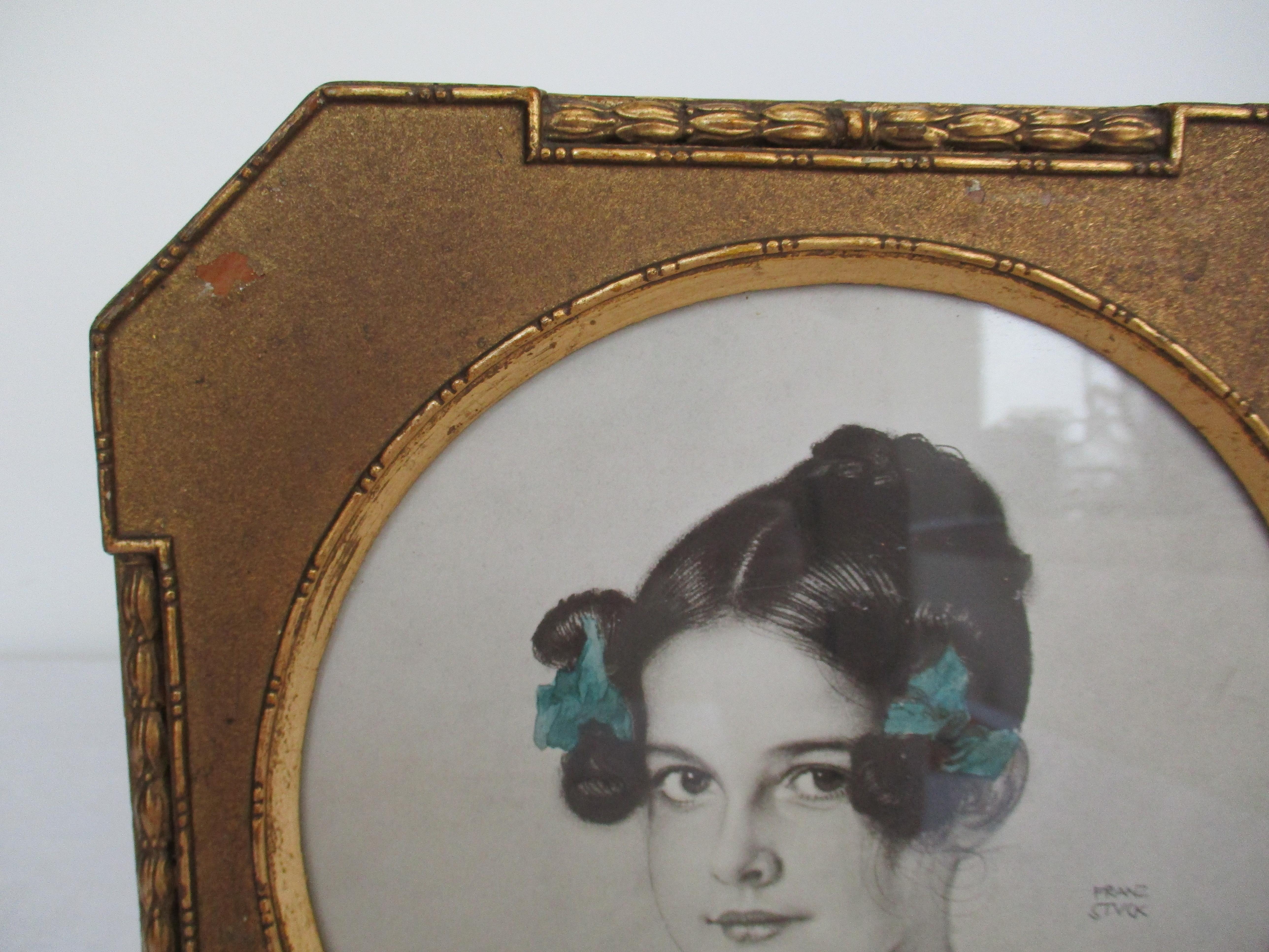 20th Century Original lithograph of Franz Stuck´s Daughter For Sale