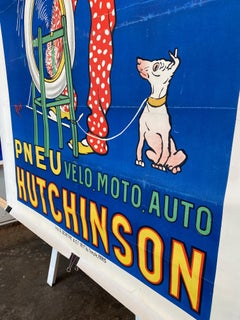 Original Lithographic French Poster 'Hutchinson Tire' by Mich, Circa 1910