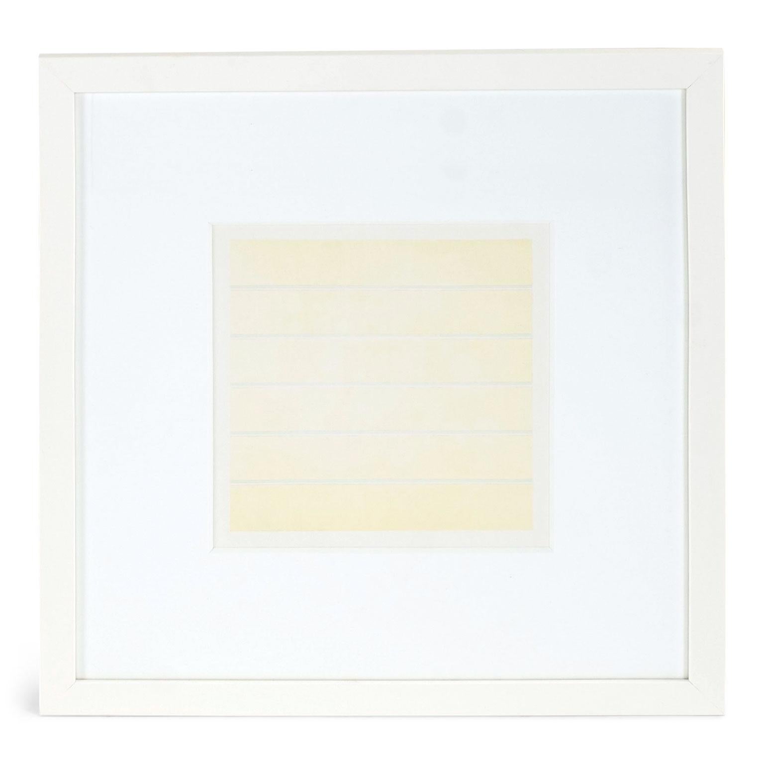 20th Century Original Lithographs on Vellum by Agnes Martin