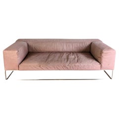 Original Living Divani Ile Cube Leder Sofa Couch Zweisitzer Design