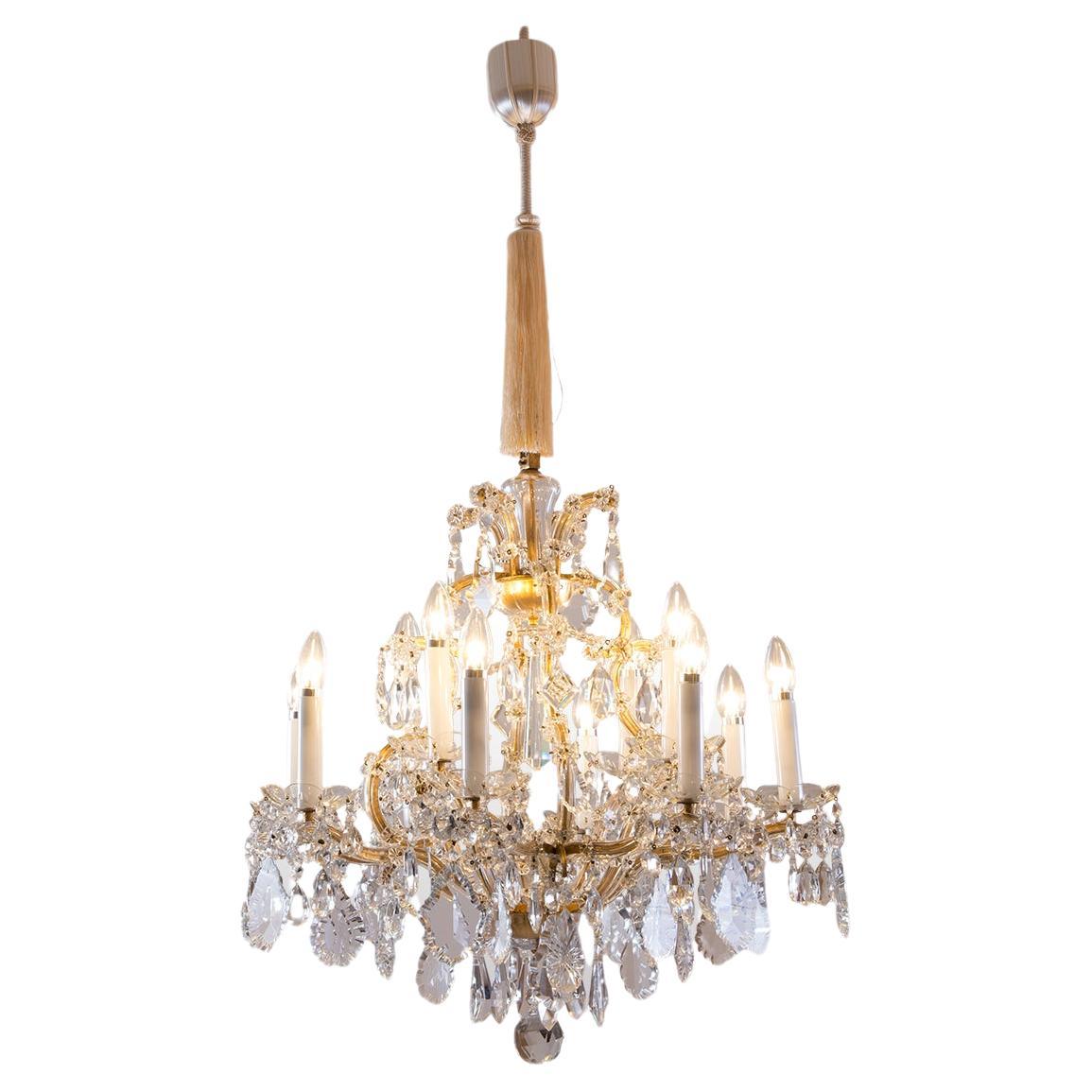 Original Lobmeyr from the 20ies Maria-Theresien Chandelier