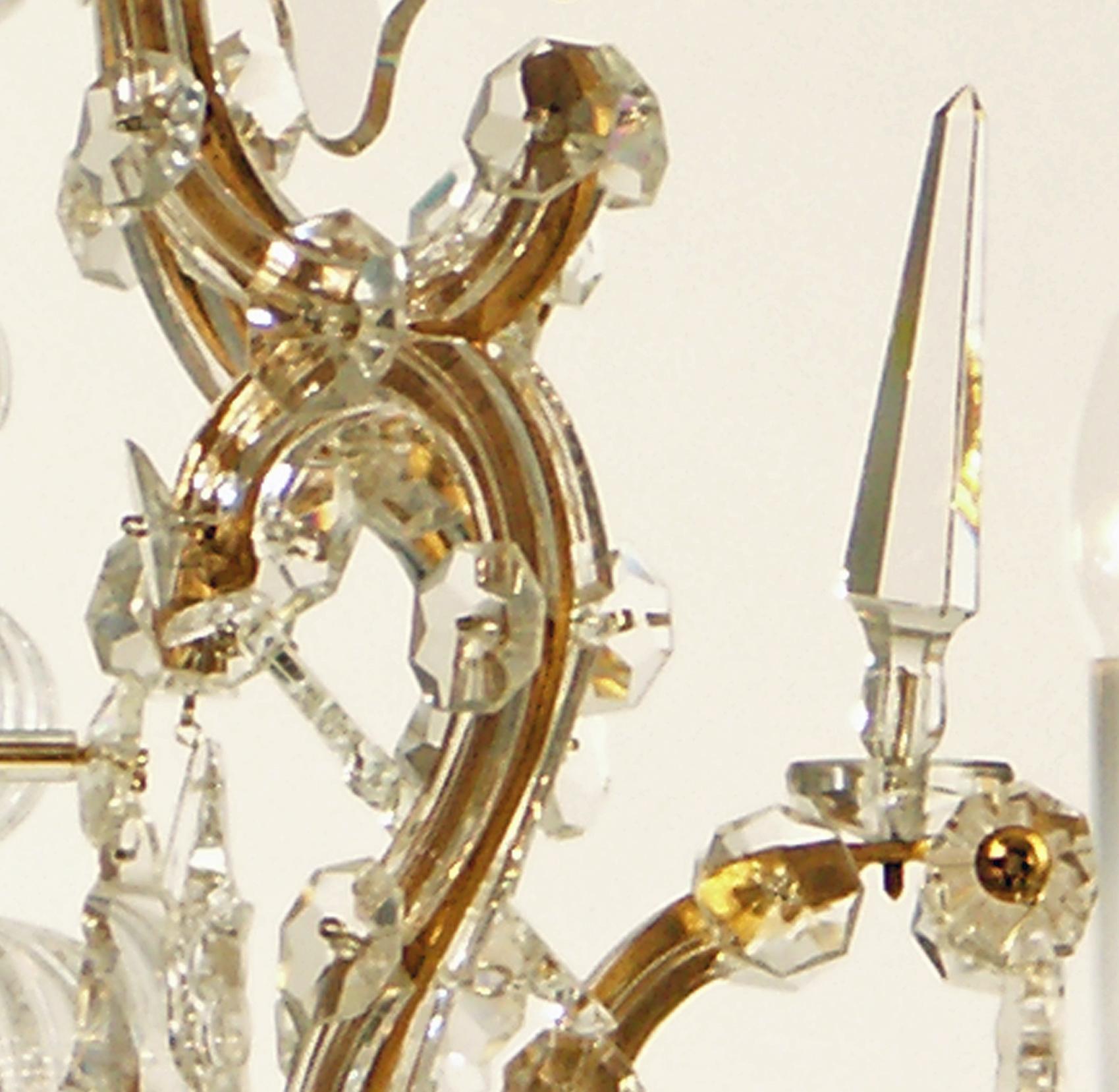 Gilt Original Lobmeyr, Maria-Theresia Parlor Chandelier, circa 1920 For Sale