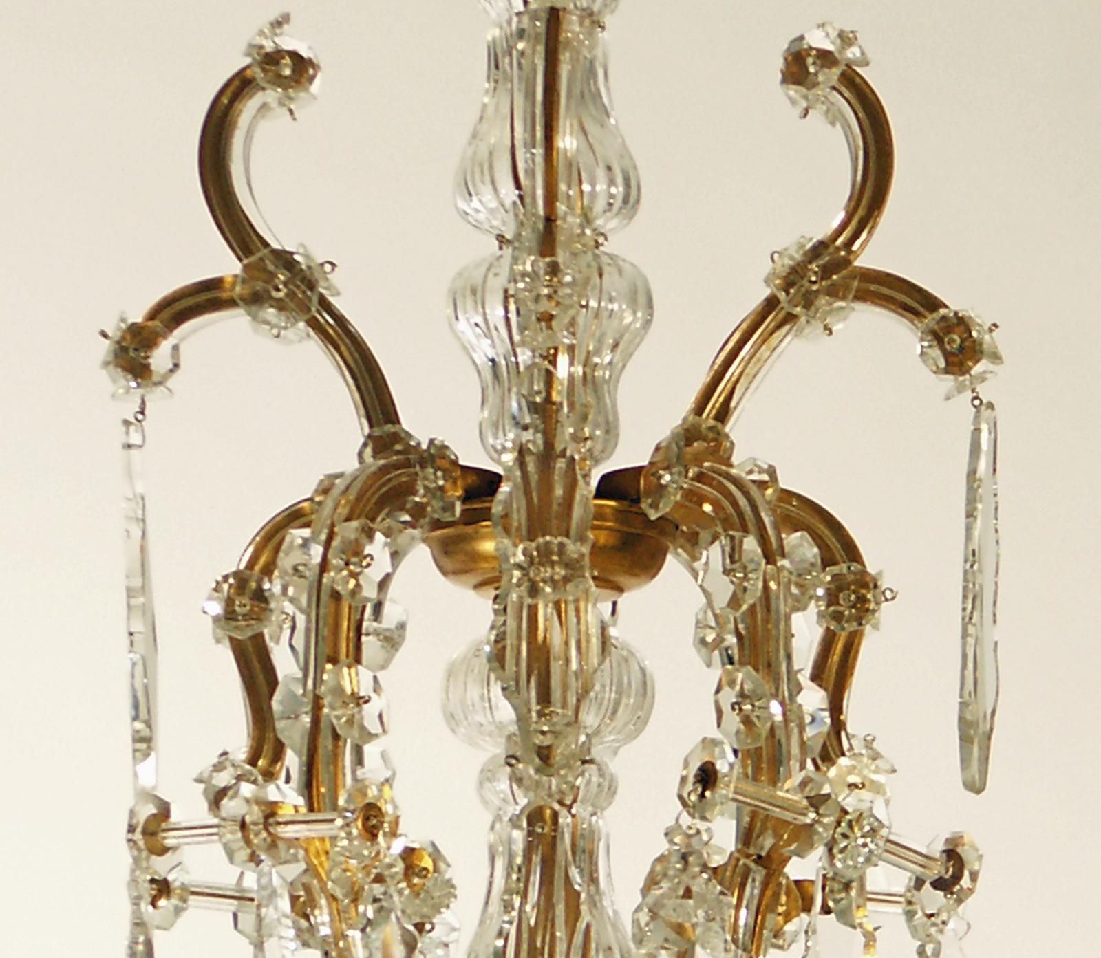 Original Lobmeyr, Maria-Theresia Parlor Chandelier, circa 1920 In Excellent Condition For Sale In Vienna, AT