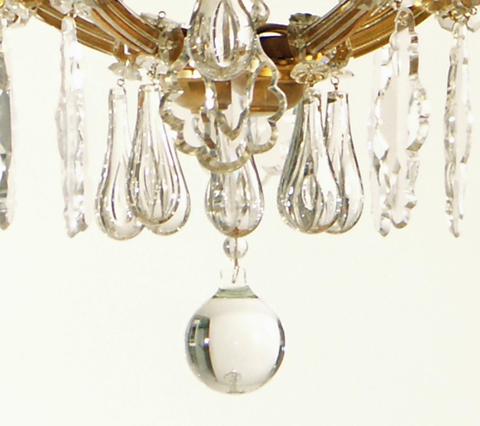 20th Century Original Lobmeyr, Maria-Theresia Parlor Chandelier, circa 1920 For Sale