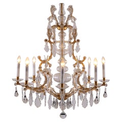 Original Lobmeyr, Maria-Theresia Parlor Chandelier, circa 1920