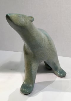 Original Loet Vanderveen "Large Polar Bear" Bronze Wildlife Sculpture