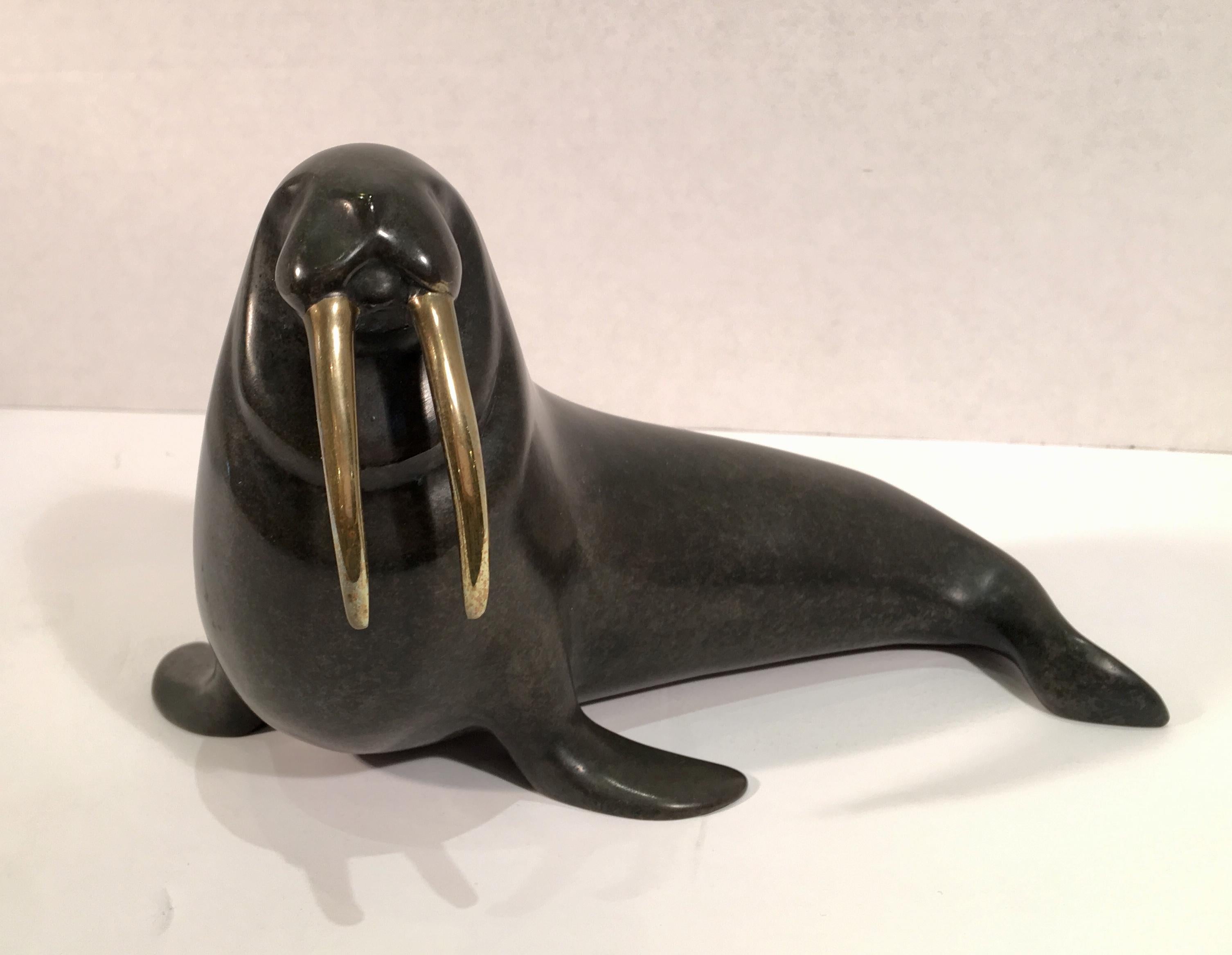 bronze walrus