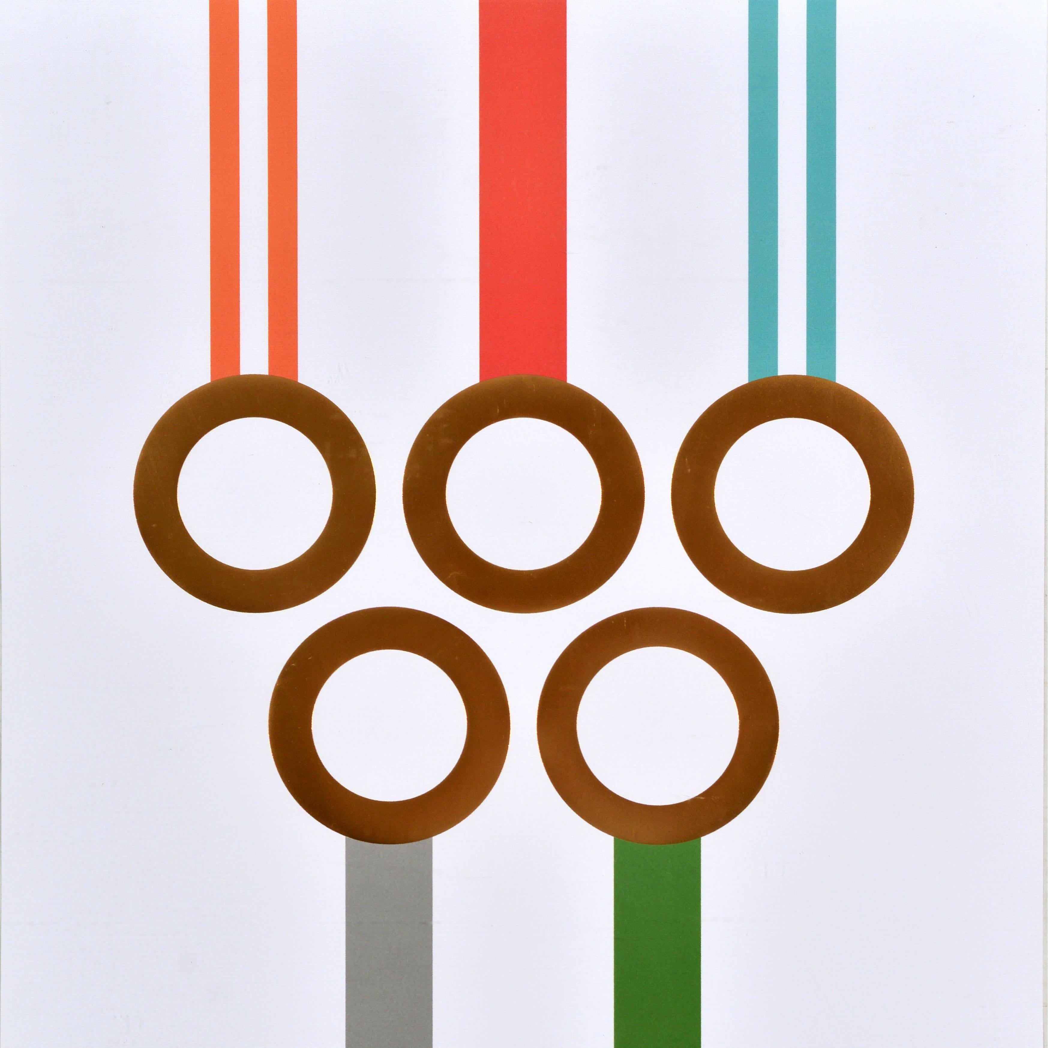 British Original London Transport Poster London Olympic Games 2012 Gold TFL Tube Lines