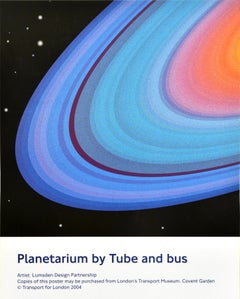 Original London Transport Travel Poster Planetarium By Tube And Bus TFL Planet