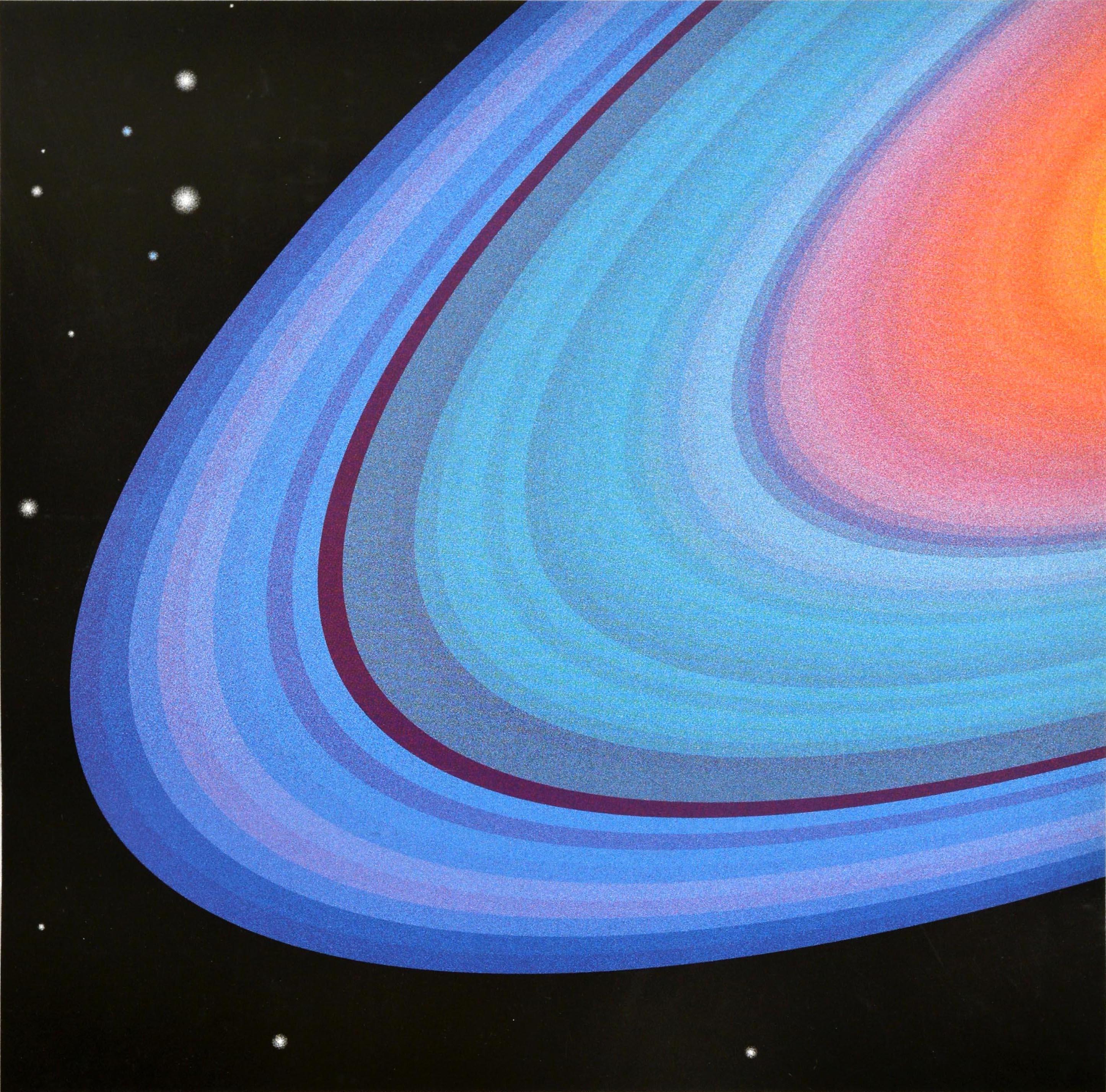 Britannique Affiche de voyage originale de Londres Planetarium par tube et bus TFL Planet en vente