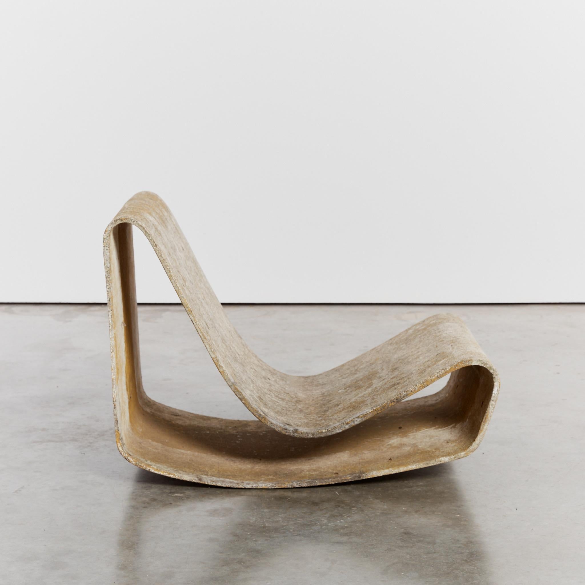 Original Loop chair by Willy Guhl for Eternit. Dated from the 60’s this piece has a striking patina.