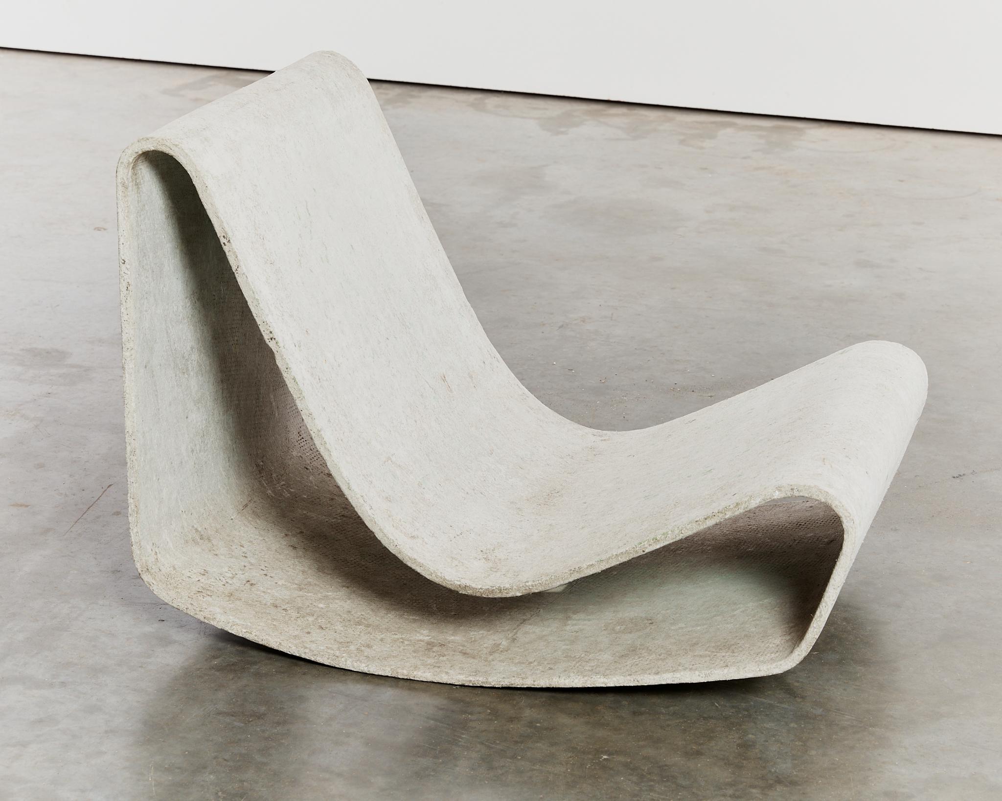 Swiss Original Loop chair by Willy Guhl for Eternit For Sale