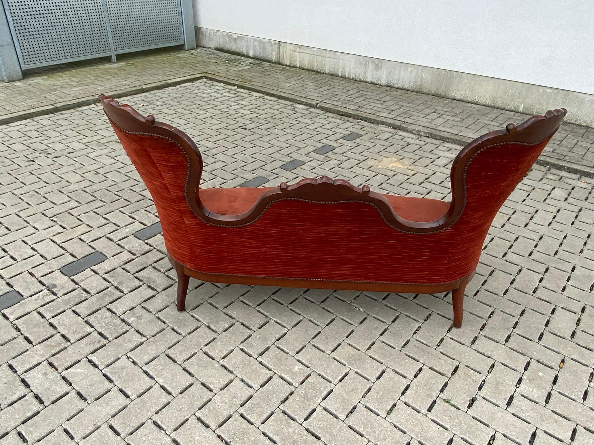 Original Louis Philippe-Sofa aus Mahagoni um 1830 im Angebot 12