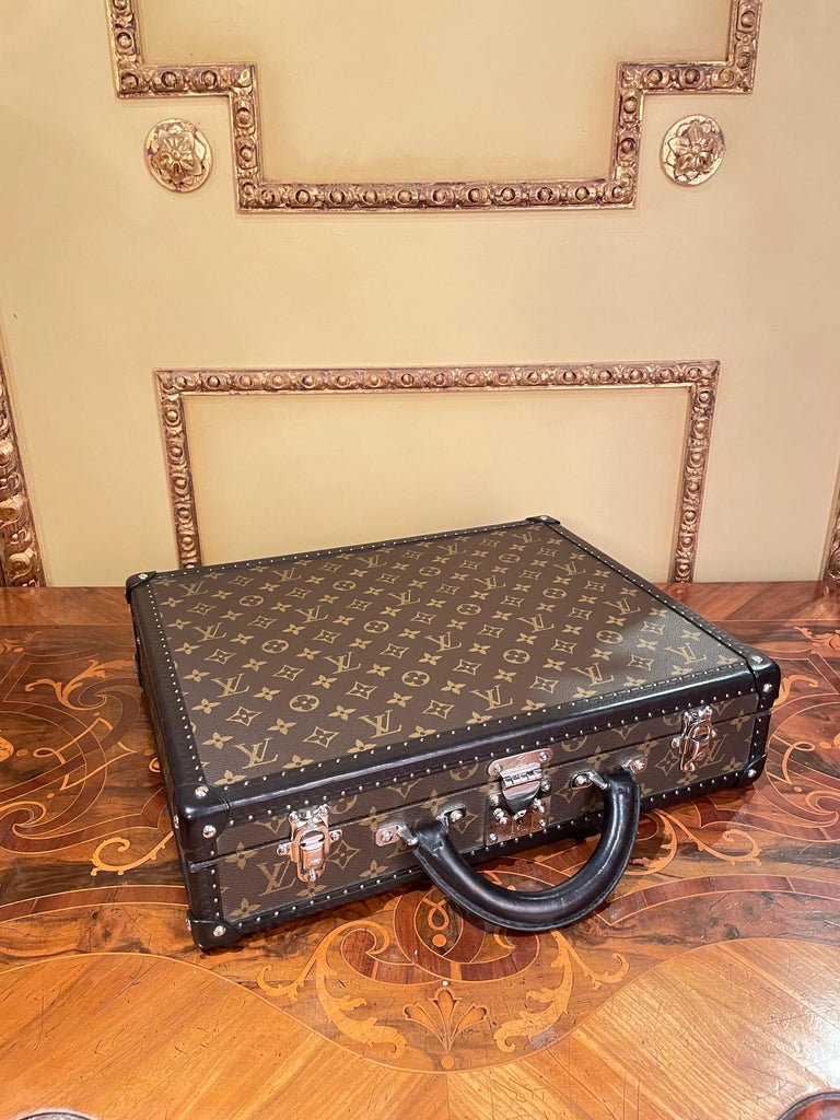 Original Louis Vuitton Briefcase/Suitcase Macassar Monogram President