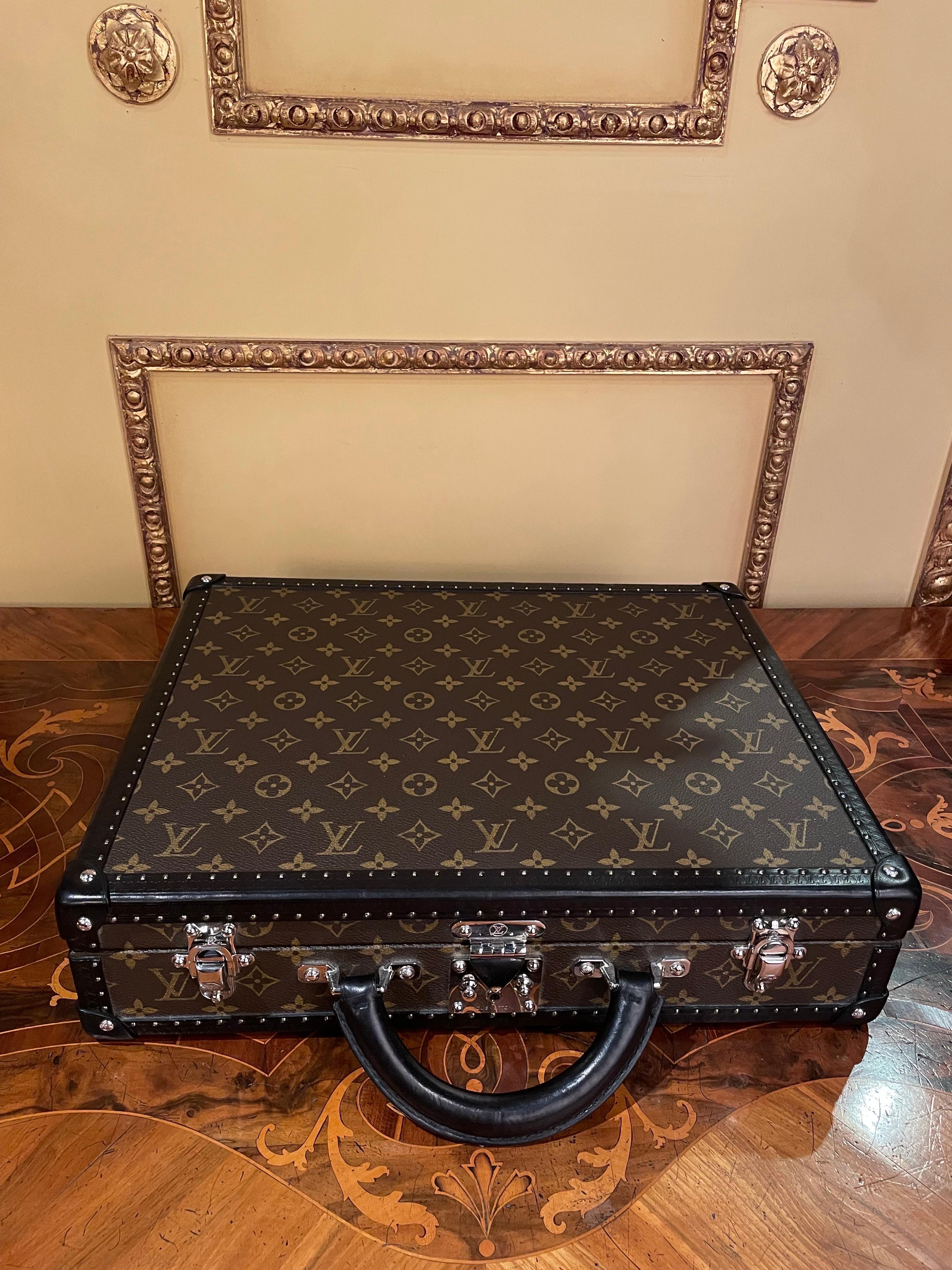 Contemporary Original Louis Vuitton Briefcase/Suitcase Macassar Monogram President