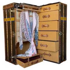 Original Louis Vuitton Monogrammed Steamer Trunk, Fully Complete with All Pieces