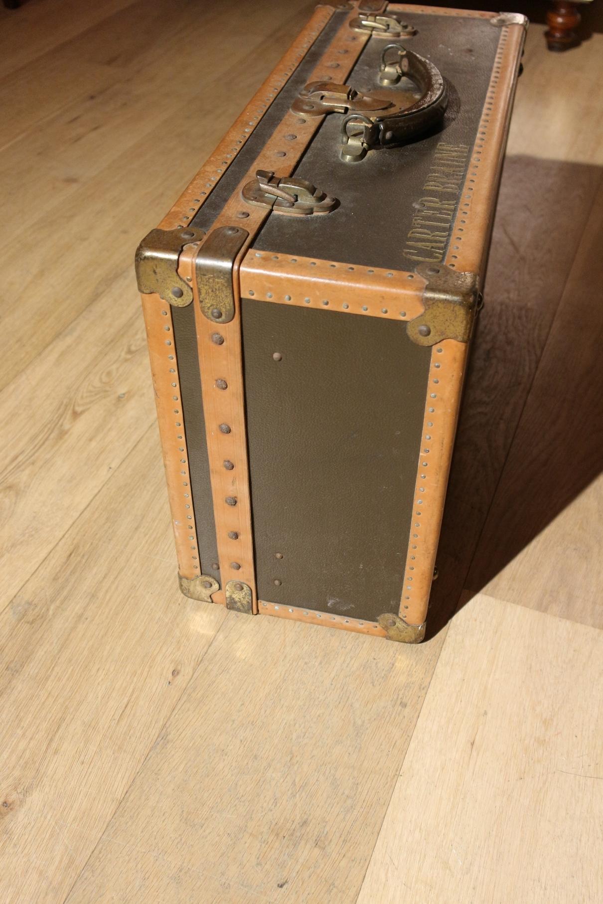 Leather Original Louis Vuitton Suitcase from the 1920s